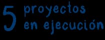 5 proyectos en ejecución