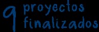 9 proyectos finalizados